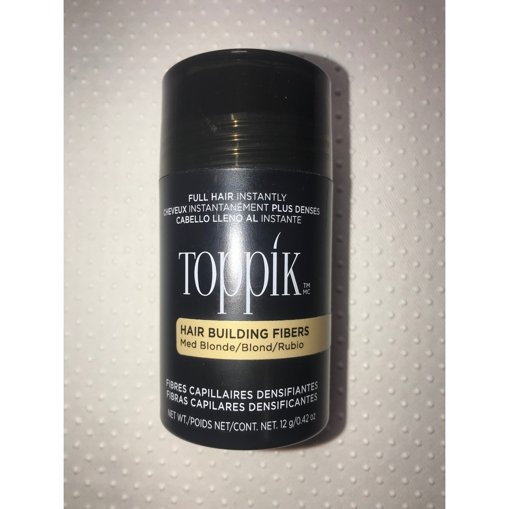 Toppik Hair Building‎ Fibers - Med Blonde - Full Hair Instantly - 12g